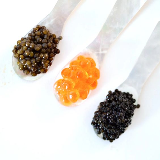 spoons to serve caviar